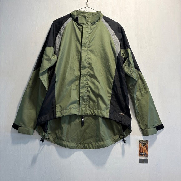 Kerrits Jackets & Blazers - Kerrits Flying Change Jacket Large Green Black Equestrian Riding Windbreaker NEW